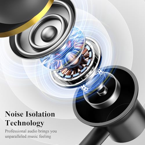 ACANDYA USB C Earbuds for iPhone 17 16 15 Pro/iPad 10th Gen Wired Earphones | USB Type C Headphone for Samsung Tab S11 S21 S26 Ultra S25 with Microphone Volume Control Noise Isolating HiFi Stereo Headset