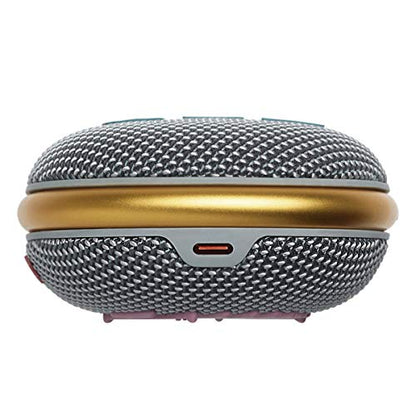 JBL Clip 4 - Portable Mini Bluetooth Speaker, big audio and punchy bass, integrated carabiner, IP67 waterproof and dustproof, 10 hours of playtime, speaker for home, outdoor and travel (Grey) - color: Grey