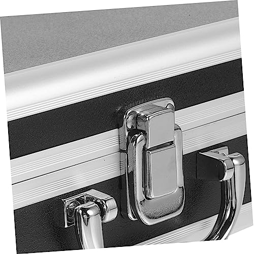 Black Microphone Carrying Case with Rigid Padding Interior