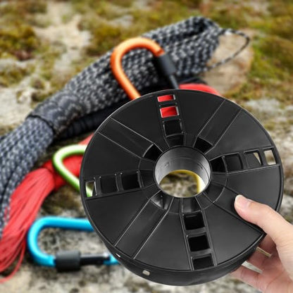 Cord Reel, Black Cord Storage Reel, Cable Storage Wheel (Pack of 2) - size: 20.00X20.00X6.50CM (Pack of 2)