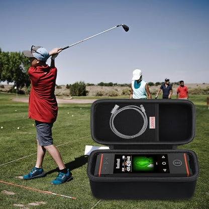 BOVKE Carrying Case for Bushnell Golf Wingman HD GPS Speaker, Portable Golf GPS Speaker Travel Storage Holder, Golfs Bluetooth Speaker Bag Organizer for Charging Cable Accessories, Black