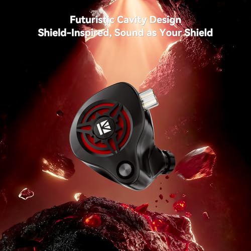 2026 Latest erabuds,KBEAR BK1 Wired Gaming Earbuds,10mm Single DD in Ear Monitor,HiFi Headset Wired Earbuds IEM Earphones with Detachable Cable for Gaming/Music/Video (Black, 3.5 no mic) - color: E