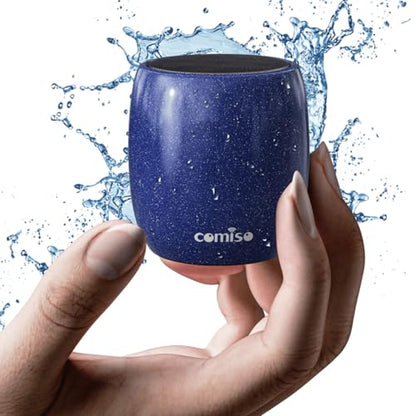 comiso Portable Bluetooth Speaker, Small Speaker, IP67 Waterproof,Rich Bass - color: Navy blue