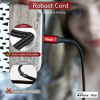 PIXEL Lavalier Microphone for iPhone (Apple MFi-Certified) | Lav Mic for Vlogging | External Microphone for Video Recording, Compatible with All Lightning Devices (10ft) - size: 3m