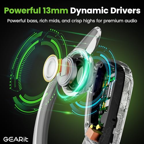 GEARit Wireless Earbuds Noise Cancelling, IPX7 Waterproof Sport Ear Buds