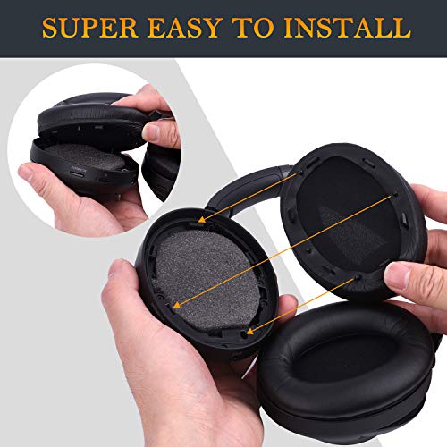 SOULWIT Earpads for Sony WH-1000XM3 - Black | for WH1000XM3(XM3) Headphones - color: Black