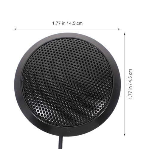 OUNONA Omnidirectional Computer Microphone with Noise Reduction and Compact Plastic Design for Recording and Video Chat, USB Plug and Play Microphone for Online Meetings and Streaming