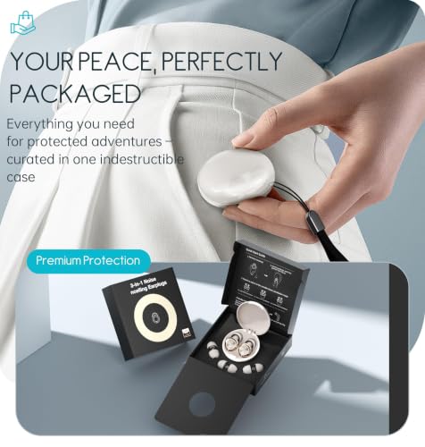 Adjustable Ear Plugs, 3-Mode Reusable Noise Canceling Earplugs with 14-35 dB SNR Reduction, Flexible Silicone for Ultimate Focus, Travel, Sleep, Concerts & Social Events - color: Cream
