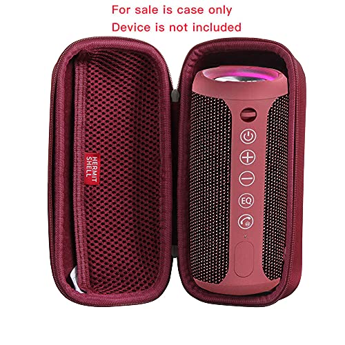 Hermitshell Hard Travel Case for Ortizan Portable Bluetooth Speaker (1st Gen) (Wine Red) - color: Wine Red