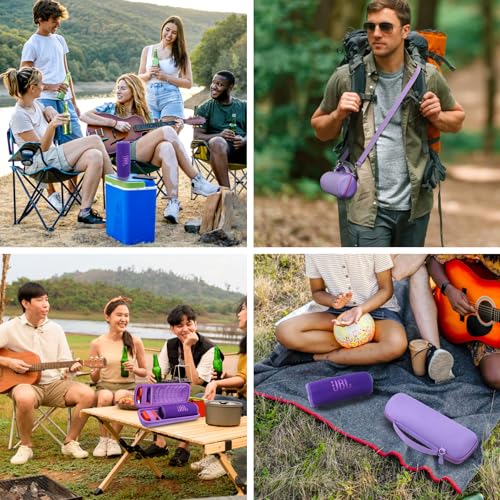 Hard Case for JBL Flip 7 Portable Wireless Bluetooth Speaker - color: Purple Case