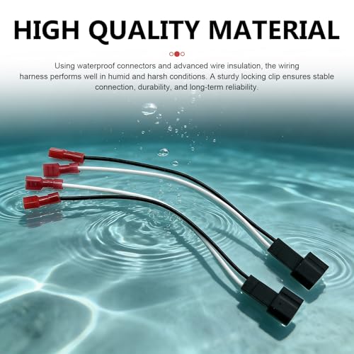 4PCS 72-5600 Speaker Harness, Car Door Speaker Adapter Connector Plug, Speaker Wiring Harness Adapter Replacement, Compatible with Ford F150 F250 Escape Mustang Lincoln