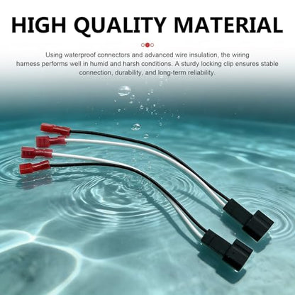 4PCS 72-5600 Speaker Harness, Car Door Speaker Adapter Connector Plug, Speaker Wiring Harness Adapter Replacement, Compatible with Ford F150 F250 Escape Mustang Lincoln