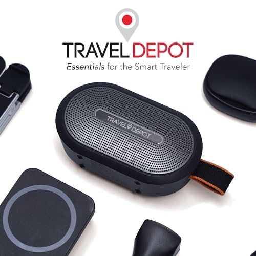 Travel Depot Portable Magnetic Bluetooth Speaker, Waterproof, (2 Pack) | Bluetooth Speaker Loud Stereo Sound, 18H Battery, Dual Pairing, BT5.3, Mini Wireless Speakers for Travel, Hiking, Beach - size: 2 Pack