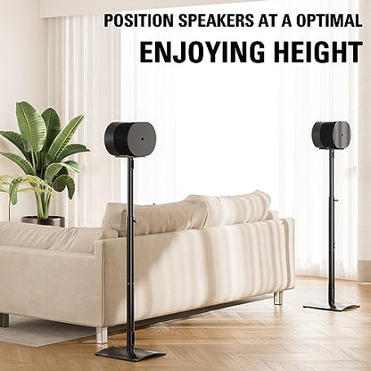 Mounting Dream Speaker Stands for Sonos Era 300, Height Adjustable Up to 42.4'', Set of 2 Surround Sound Speaker Stand with Cable Management for Sonos Era 300 Wireless Speaker,13.2 LBS Loading MD5416 - size: Pair,ForSonos Era 300 Speaker