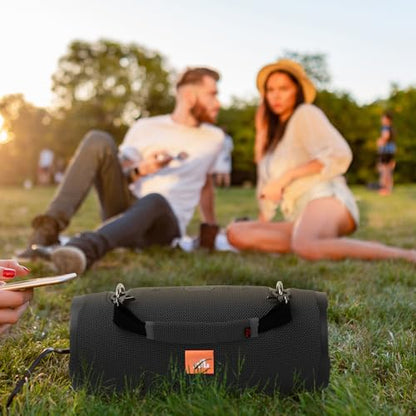 Removable Speaker Handle Strap Compatible with JBL Xtreme/Xtreme 2/ Xtreme 3/ W-King X10/ Zealot S67 Outdoor Travel Speaker Handle Belt (Black)