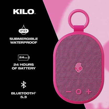 Skullcandy Kilo 2 Wireless Bluetooth Speaker, IPX7, 24-Hour Battery - color: Pink