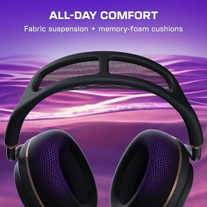 Turtle Beach Stealth Pro II Wireless Multiplatform Gaming Headset PC, PS5 | PlayStation, PS4, Bluetooth, Hi-Res 24-bit Audio, 60mm Dual Drivers, Dolby Atmos, Active Noise Cancellation, Black & Copper