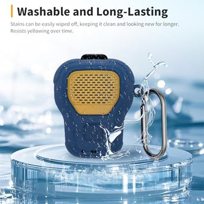 for DEWALT Wearable Bluetooth Speaker Case (Updated Version) – Soft Silicone Protective Cover,Dustproof Shockproof Anti-Scratch Sleeve for DEWALT Wearable Speaker,Blue