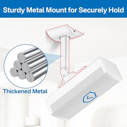 Angle Adjustable Wall Mount for Bose Speaker - Ceiling & Wall Mount for UB-20 Series II, SoundTouch, CineMate, Lifestyle, Acoustimass, Cube Surround Bracket, White - color: White