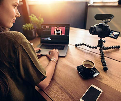 Vidpro XM-48 Professional Condenser Shotgun Video Microphone DSLR cameras, video camcorders, smartphones and computers for field recording, interviews, video production, live and studio work