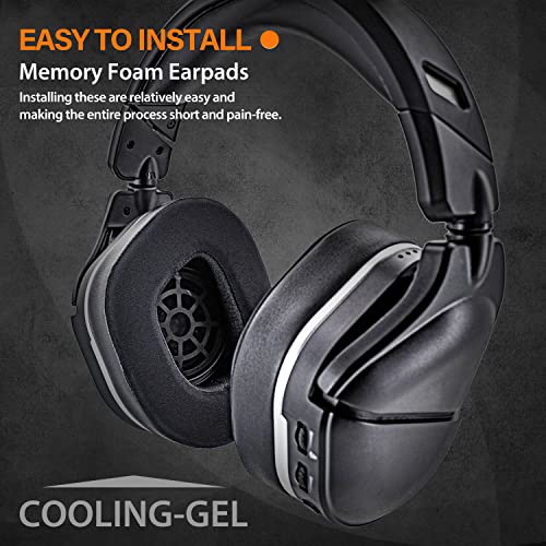 Stealth 700 Gen 2 Cooling Gel Earpads - Compatible with Stealth 700 Gen 2 Headset I Replacement Ear Cushion Cup with Microphone Foam and Installation Tool (Silky Cool Fabric)