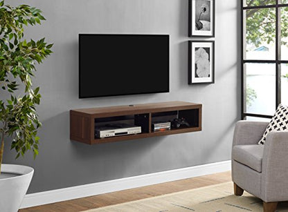 Martin Furniture Floating TV Console, 48", Columbian Walnut - color: Columbian Walnut, size: 48"