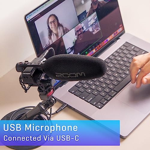 Zoom M3 MicTrak On-Camera Shotgun Recorder for Filmmakers | Clip-Free Audio with 32-Bit Float, Stereo and Mono Capture, Shockmount Included, USB Microphone Mode, Battery Powered