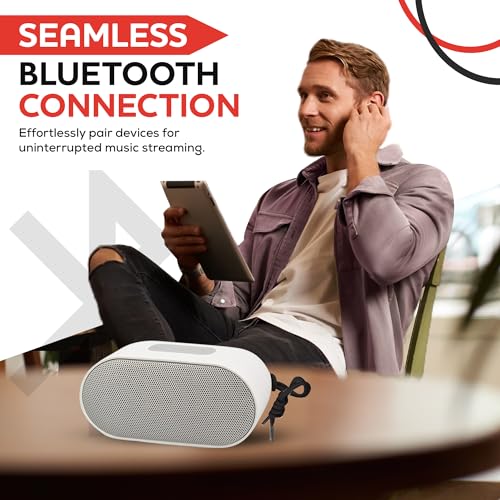 Portable Bluetooth Speakers Wireless Waterproof Bluetooth Speaker with Built in Mic 24 Hours Battery Life Loud Stereo Sound Deep Bass Mini Speaker for Home