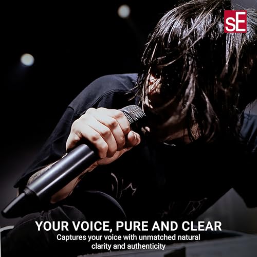SE ELECTRONICS V7-MC1-X-BLK V7 X Mic Capsule for Shure Wireless System, Black | DMC7 X dynamic capsule with neodymium magnets and all-metal chassis for Shure transmitters, vocals and live performance - color: Shure - Instrument - Black, style: MC1 = Shure