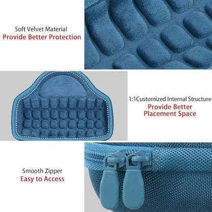Aenllosi Hard Case for JBL Charge 6 Speaker, Blue | EVA case construction, Water-resistant design, Dust-resistant design, Protective case only - color: Blue