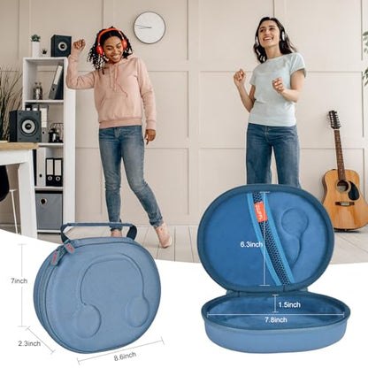 EVA Hard Case for JBL Live 770NC/670NC/660NC/650BT/460NC/400BT/500BT and JBL Tune 770NC/710BT/720BT/700BT/750BT/520BT/510BT/760NC/660NC/500/E45BT Wireless Headphone (Blue) - color: Blue