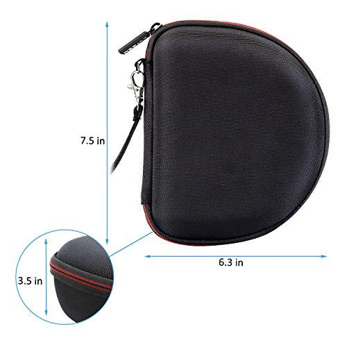 Case for Sony MDR7506 Professional Large Diaphragm Headphone Gray | Hard Carrying Travel Case for Sony MDR7506 Professional Large Diaphragm Headphone - color: 1.Black+Grey