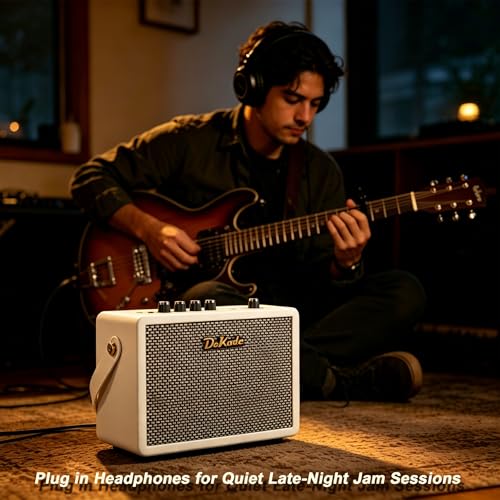 DeKode iG-10Pro+ 10W Portable Electric Guitar Amplifier | Built-in Reverb & Delay, BT Connection, OTG Recording, Headphone Out, USB Charging, Ideal for Beginner & Pro Guitar Practice