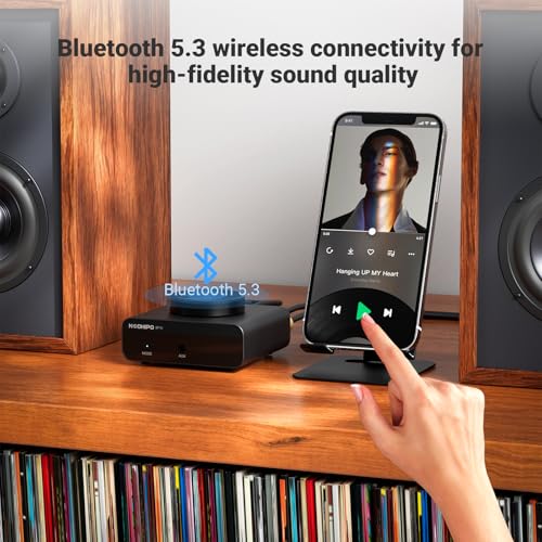 Mini Bluetooth Amplifier for Speakers, Stereo (50WX2)/Mono (100W)/Dual Mode (100WX2) Audio Amp, AUX and Bluetooth Inputs up to 20m, Bass Amplifiers for Passive Loudspeakers/Bass Shakers
