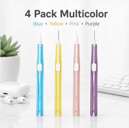 Electronics Cleaning Kit 4 Pack, Portable Phone Earbuds Camera Lens Cleaner Tools, Multi Device Cleaning Pen Set, Multicolor
