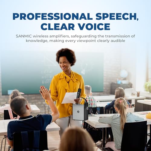 50W Wireless Voice Amplifier with Handheld Microphone S98 Pro | Portable Bluetooth Speaker Microphones for Teachers Events,Wireless Karaoke Mic for Singing,PA System with Echo Sound Effects