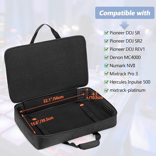 Rexmica DJ Controller Carrying Case Bag Fits for Pioneer DDJ RX/SX/SX2/SX3
