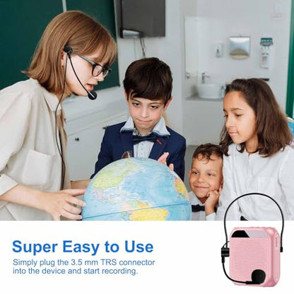 Kinizuxi Hands Free Microphone Headset Mic,Flexible Wired Boom for Voice Amplifier, 3.5mm Connector Jack Headset Microphone for Singing,Speaking,Teachers,Coaches,Presentations, Seniors and More | Hands-Free 3.5mm Wired Boom Headset Microphone for Singing,