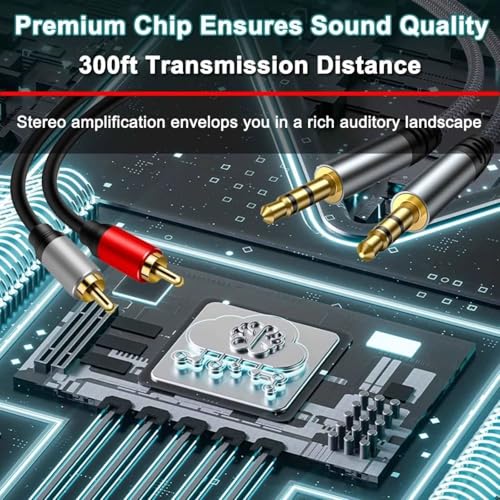 Bi-Directional Stereo Audio Switch, 4 in 1 Out 3.5mm AUX RCA L/R Audio Switcher Selector for Speaker, TV, Game Console