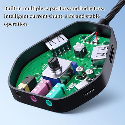 USB Sound Card for Pc Type-C External Amplifier