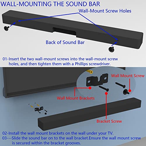 Satellite Speaker Mount, Compatible with Vizio, Sony, Klipsch, Panasonic, Samsung, and More, Fits Up to 9lbs, Black Powdercoated Steel, 15 Minute Install