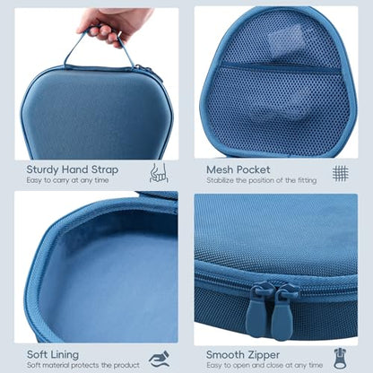 khanka Hard Carrying Case for Apple AirPods Max 2/Apple AirPods Max Wireless Over-Ear Headphones,Dark Blue Case - color: Dark Blue