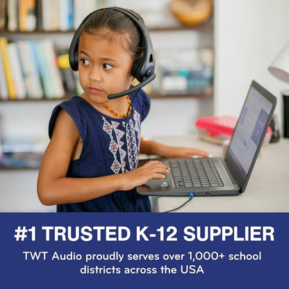 TWT Audio Ergo TW110 Premium On-Ear Headset - Classroom Headset 20 Pack - style: 3.5MM 20 Pack (TW110)