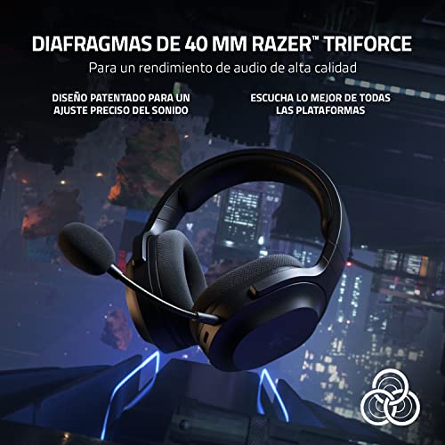 Razer Barracuda X Wireless Gaming & Mobile Headset (PC,PlayStation,Switch 2,Android,iOS): 2.4GHz Wireless + Bluetooth - Lightweight - 40mm Drivers - Detachable Mic - 50 Hr Battery - Black,(Pack of 2) - color: Classic Black, size: Standard (Pack of 2), sty