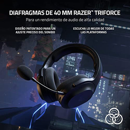 Razer Barracuda X Wireless Gaming & Mobile Headset (PC,PlayStation,Switch 2,Android,iOS): 2.4GHz Wireless + Bluetooth - Lightweight - 40mm Drivers - Detachable Mic - 50 Hr Battery - Black,(Pack of 2) - color: Classic Black, size: Standard (Pack of 2), sty