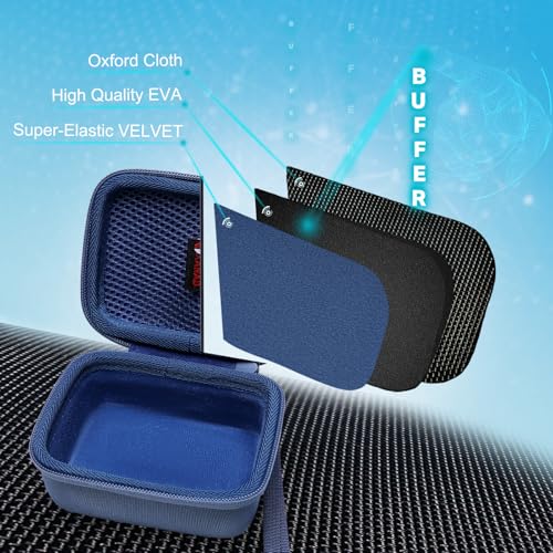 XANAD Hard Case Compatible with JBL Go 4 / GO 5 / Go 3 Ultra Speaker, Blue - color: Blue