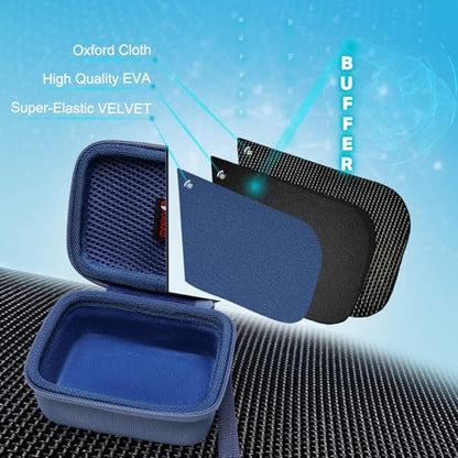 XANAD Hard Case Compatible with JBL Go 4 / GO 5 / Go 3 Ultra Speaker, Blue - color: Blue