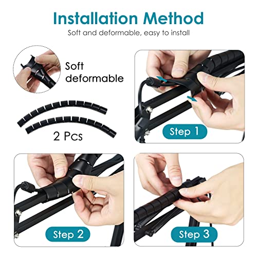 Microphone Boom Arm with Cable Management – Adjustable Scissor Mic Stand Compatible with Fifine K669B/K670/K683A/K658/K688, AmpliGame A6V/A8, AM8 & Other USB/XLR Microphones by YOUSHARES