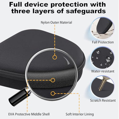 Hard Case for JBL Tune 720BT 520BT 770NC 670NC 510BT, Black | Travel Case Compatible with JBL Live 770NC 780NC 680NC 670NC Headphones. Hard EVA Shell with Soft Velvet Lining. Case Only - color: Black Case