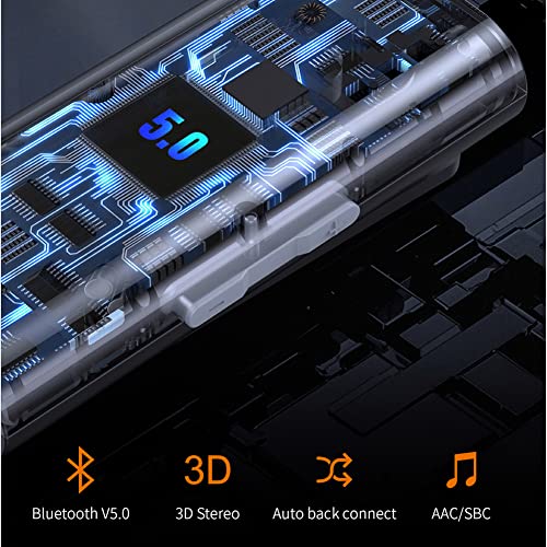 Upgraded Bluetooth 5.0 Music Receiver, 3.5Mm Aux Wireless Audio Adapter with 20H Battery Life Support TF Card Playback for Car Home Stereo Headphones PC TV